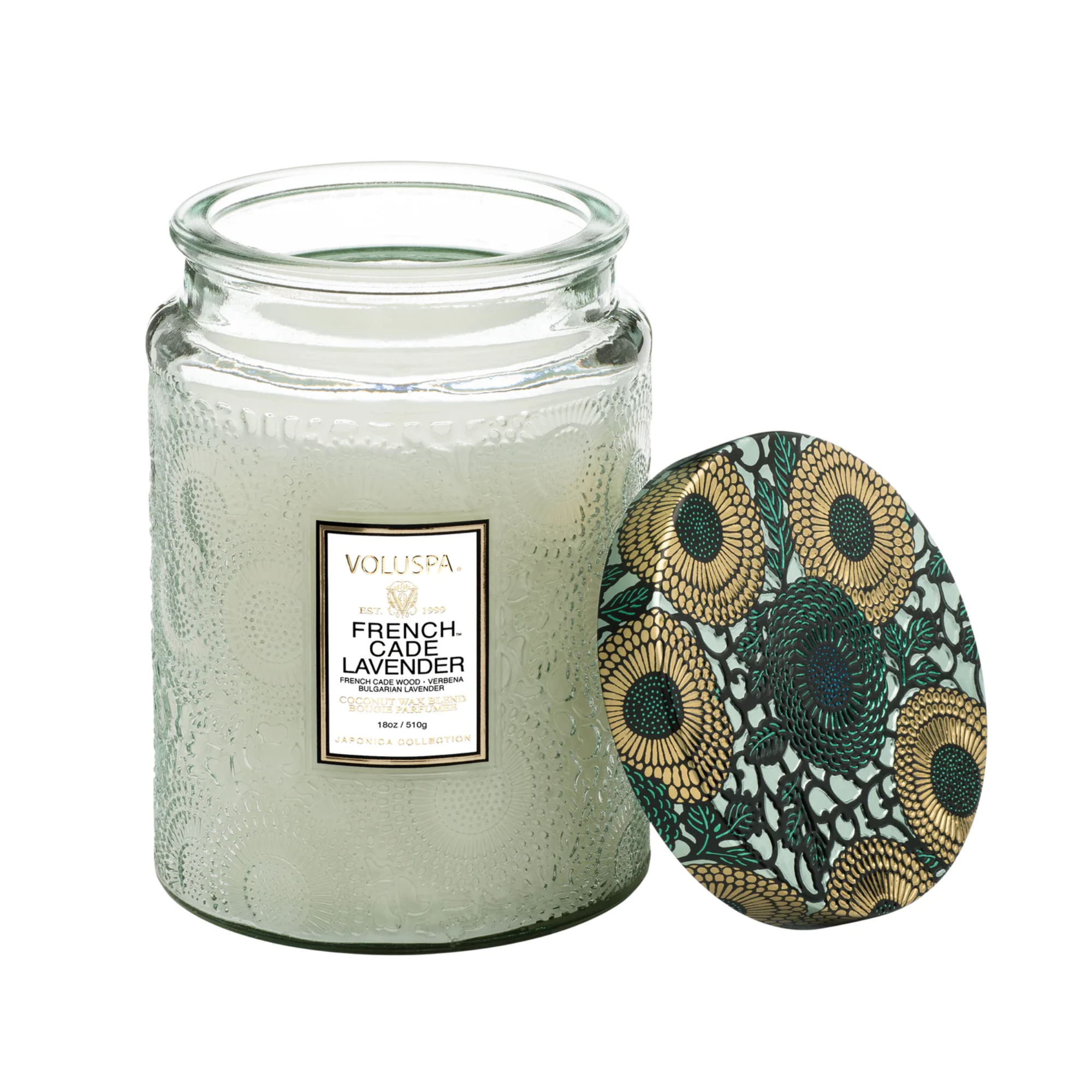 French Cade & Lavender Large Jar Candle 510g - Image 2
