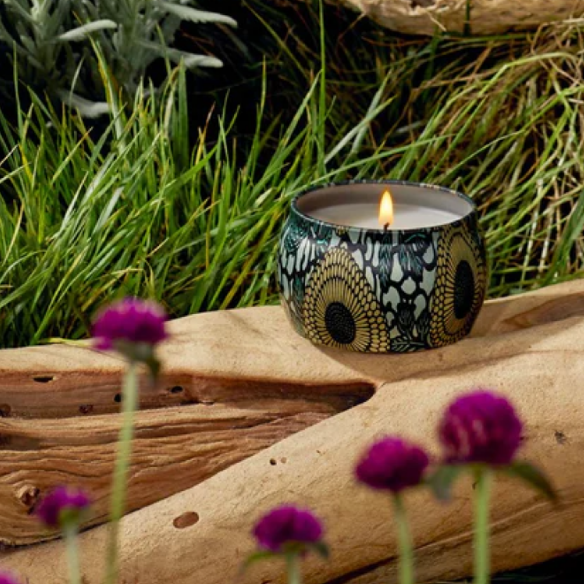 French Cade Lavender Mini Tin Candle 113g - Image 2