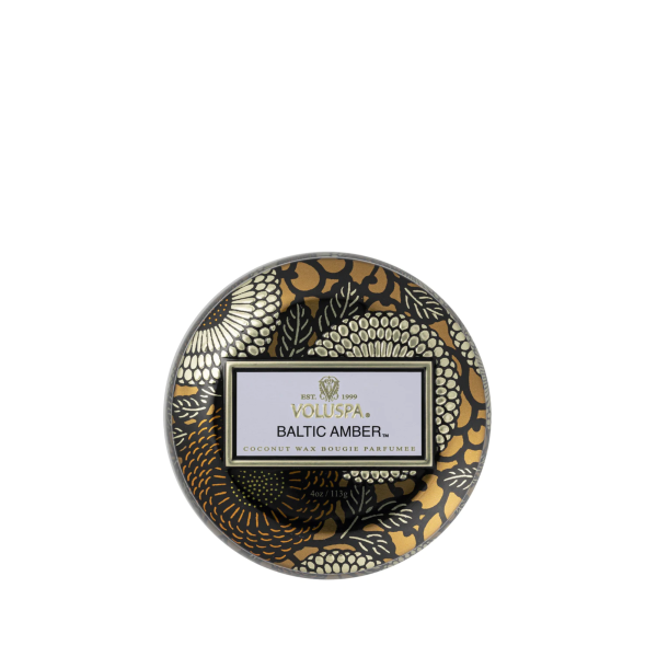 Baltic Amber Mini Tin Candle 113g