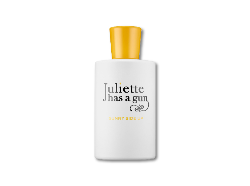 bottle of sunny side up by juliette has a gun