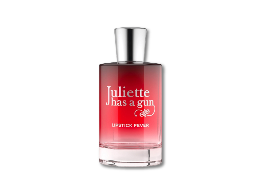 bottle of lipstick fever by juliette has a gun