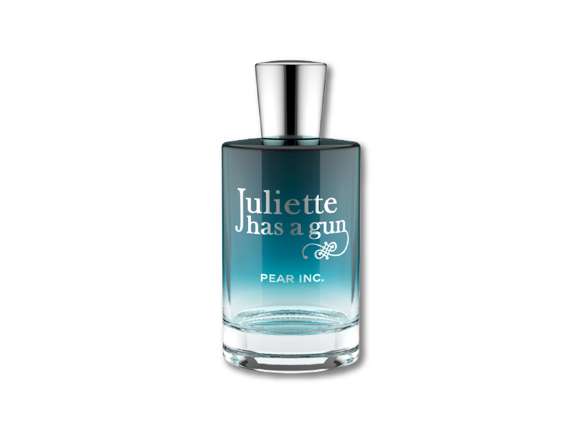 bottle of pear inc by juliette has a gun