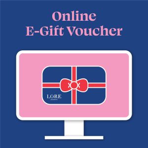 illustration of a lore perfumery online e-gift voucher on a computer