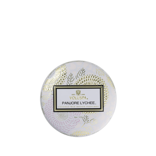 Panjore Lychee Mini Tin Candle 113g