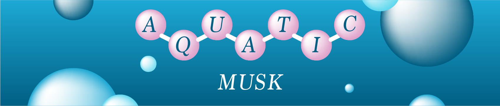 illustration of molecules aquatic musk