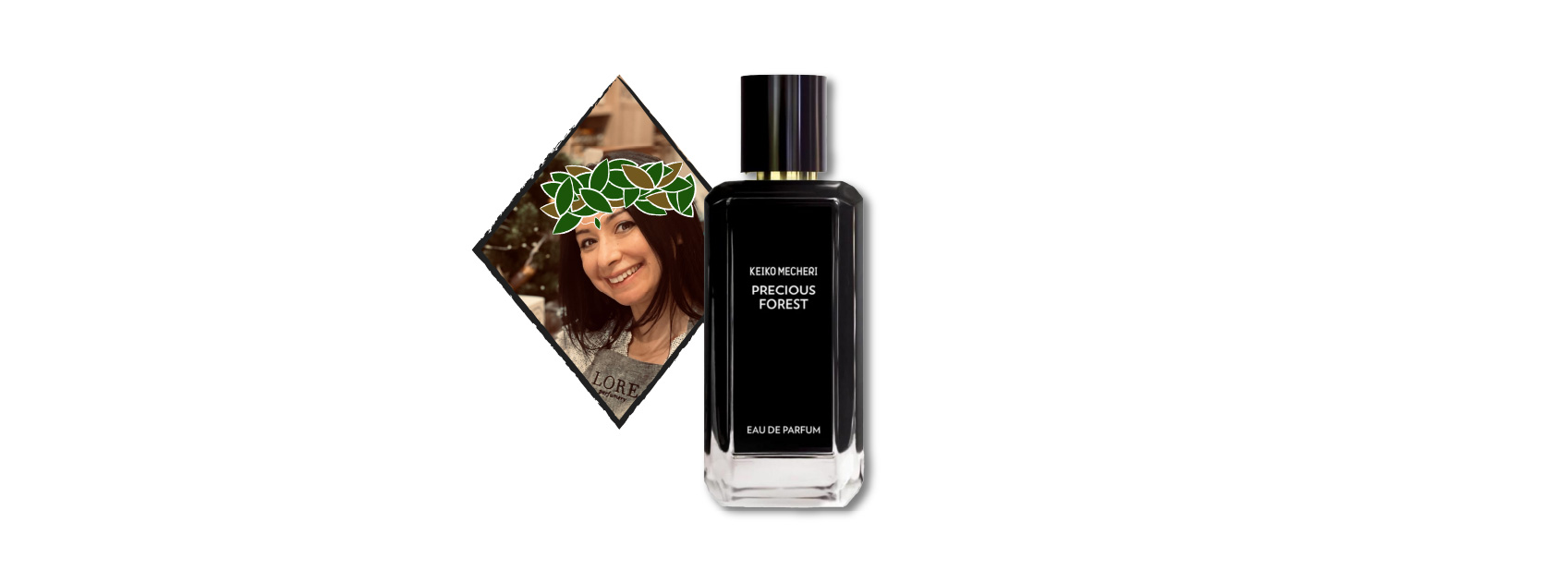 bottle of precious forest by keiko mecheri and sonia from the lore team as a forest witch