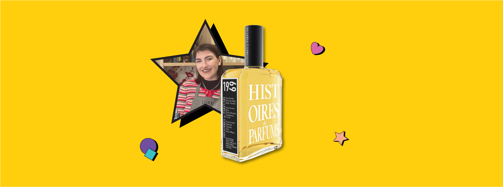 bottle of 1969 by histoires de parfums with photo of del from lore