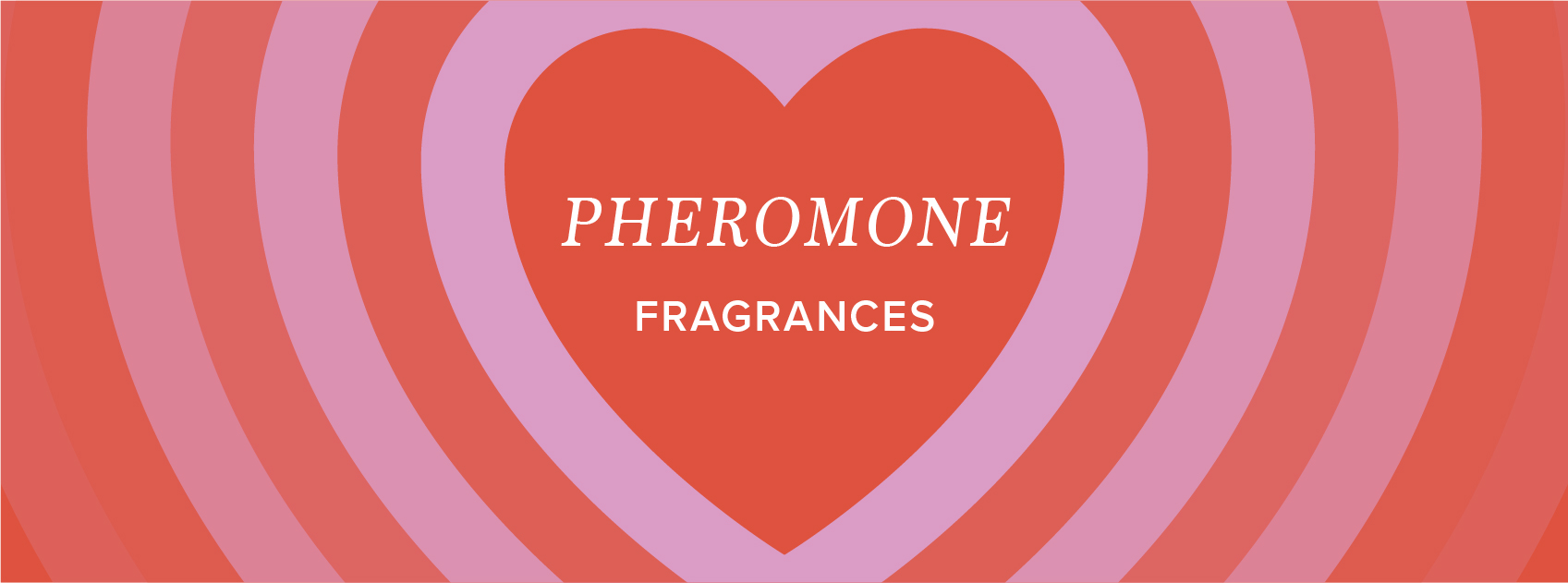 title pheromone fragrances in red and pink hearts