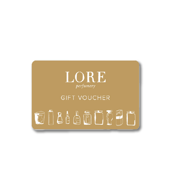 photo of lore perfumery gift voucher
