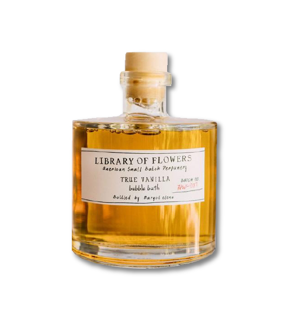photo of true vanilla bubble bath by library of flowers