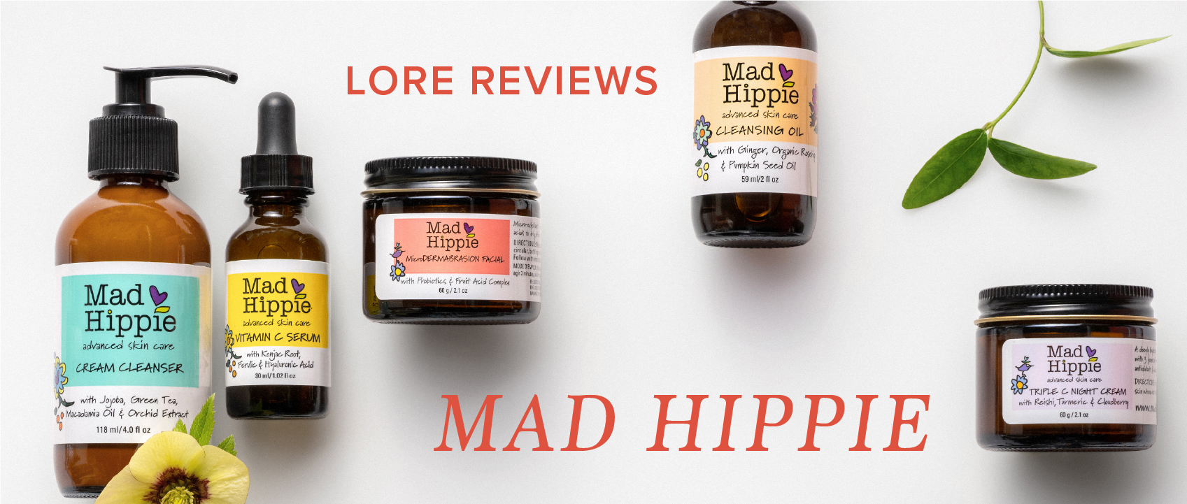 lore reviews mad hippie skincare products