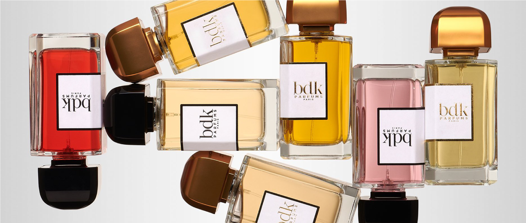 photo of different bottles of fragrances from the bdk parfums range