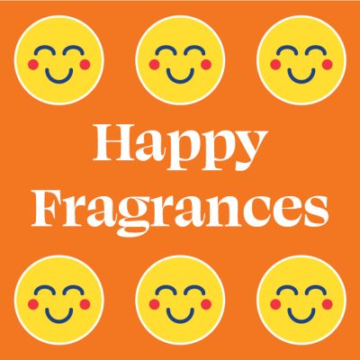 happy fragrances with smiley faces