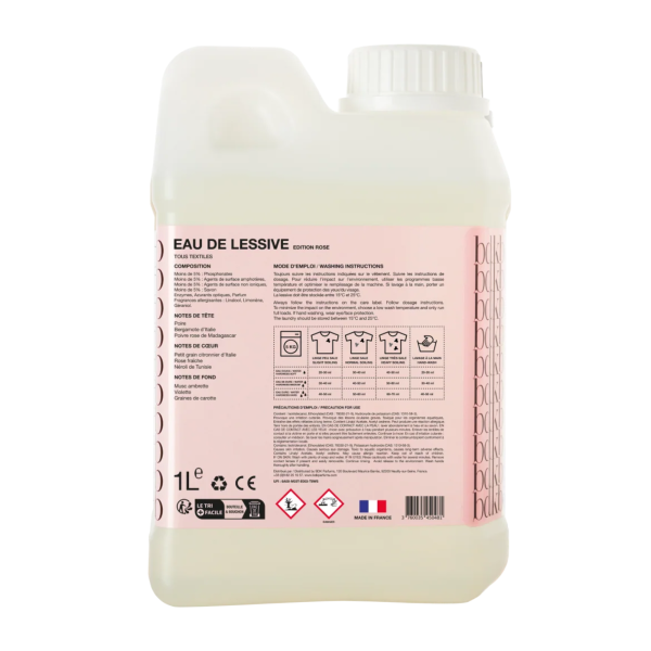 Eau de Lessive Rose Detergent 1 Litre - Image 2