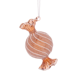 2025 Christmas - Round Frosted Gingerbread Lolly Ornament