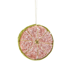 2025 Christmas - Palermo Beaded Lemon Slice Decoration