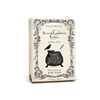 Black Licorice & Vanilla Bar Soap 135g