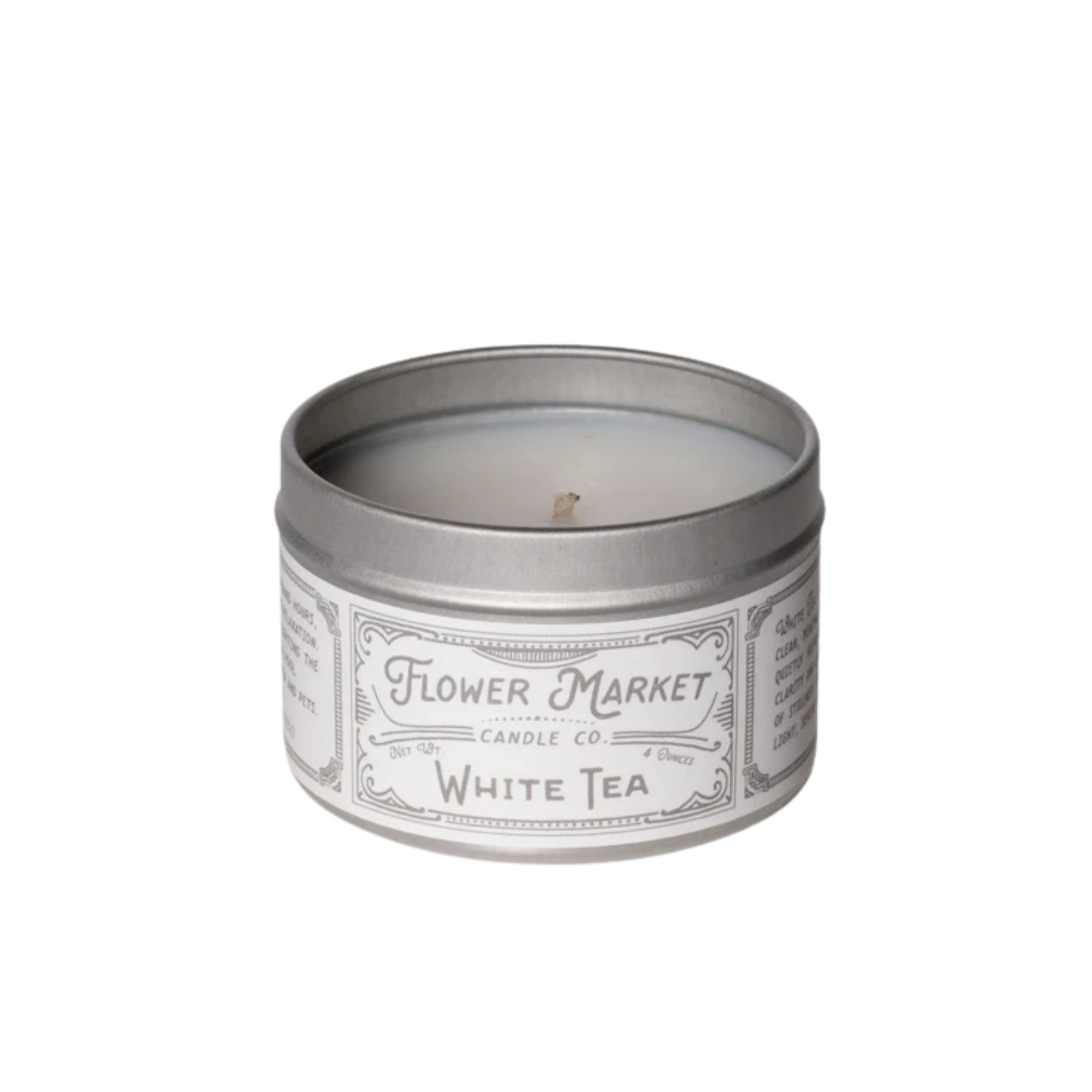 White Tea Candle 113g - Image 2