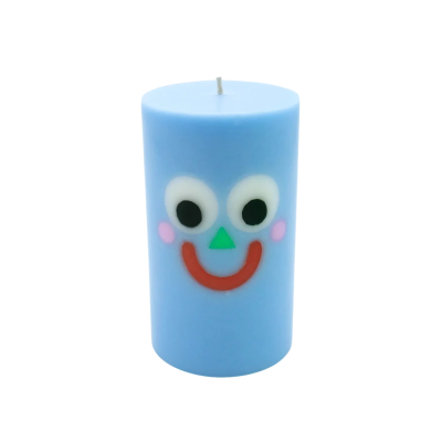 Moodz™ Happy Pillar Face Candle