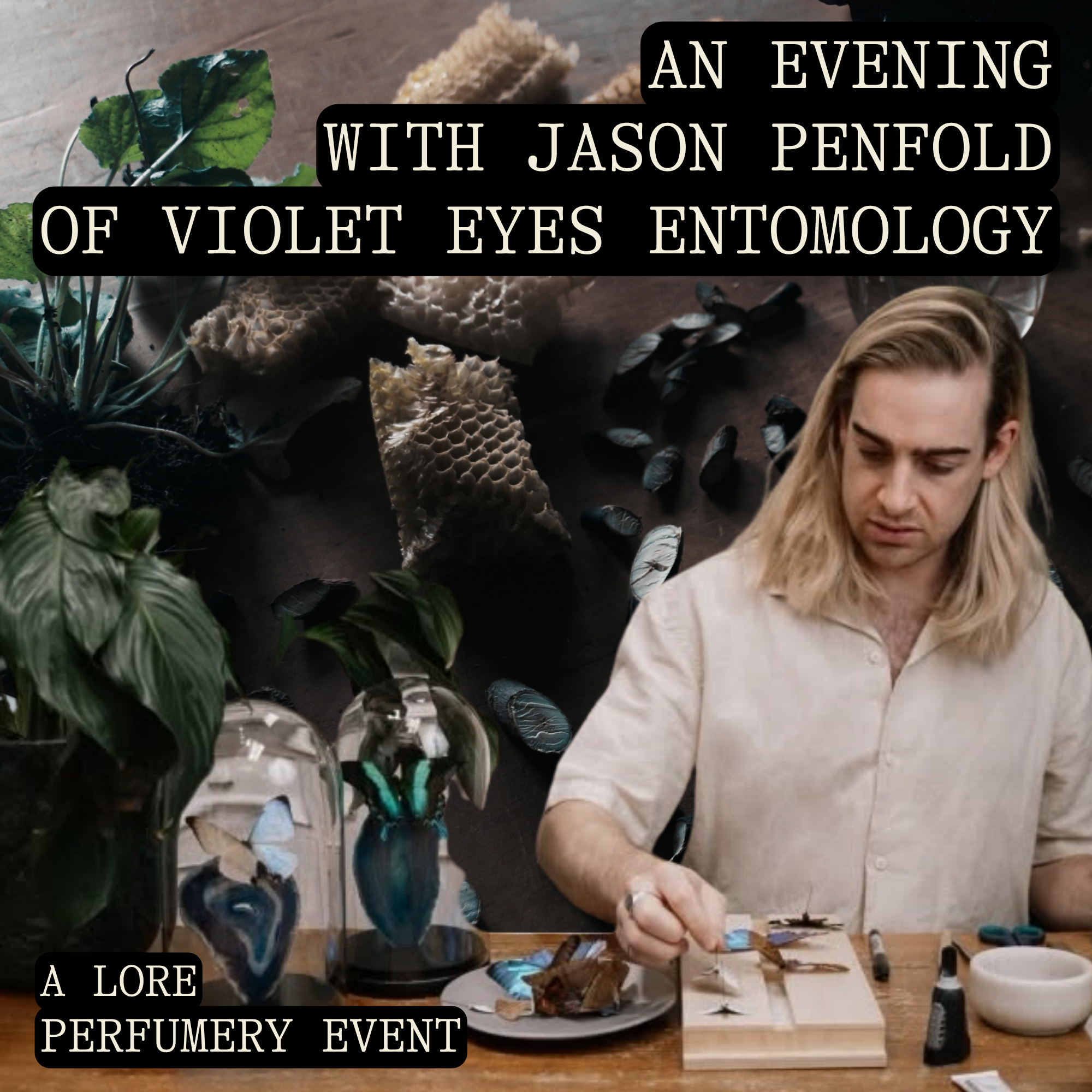 Thursday October 29 - An Evening with Jason Penfold of Violet Eyes Entomology - 1 x Spot