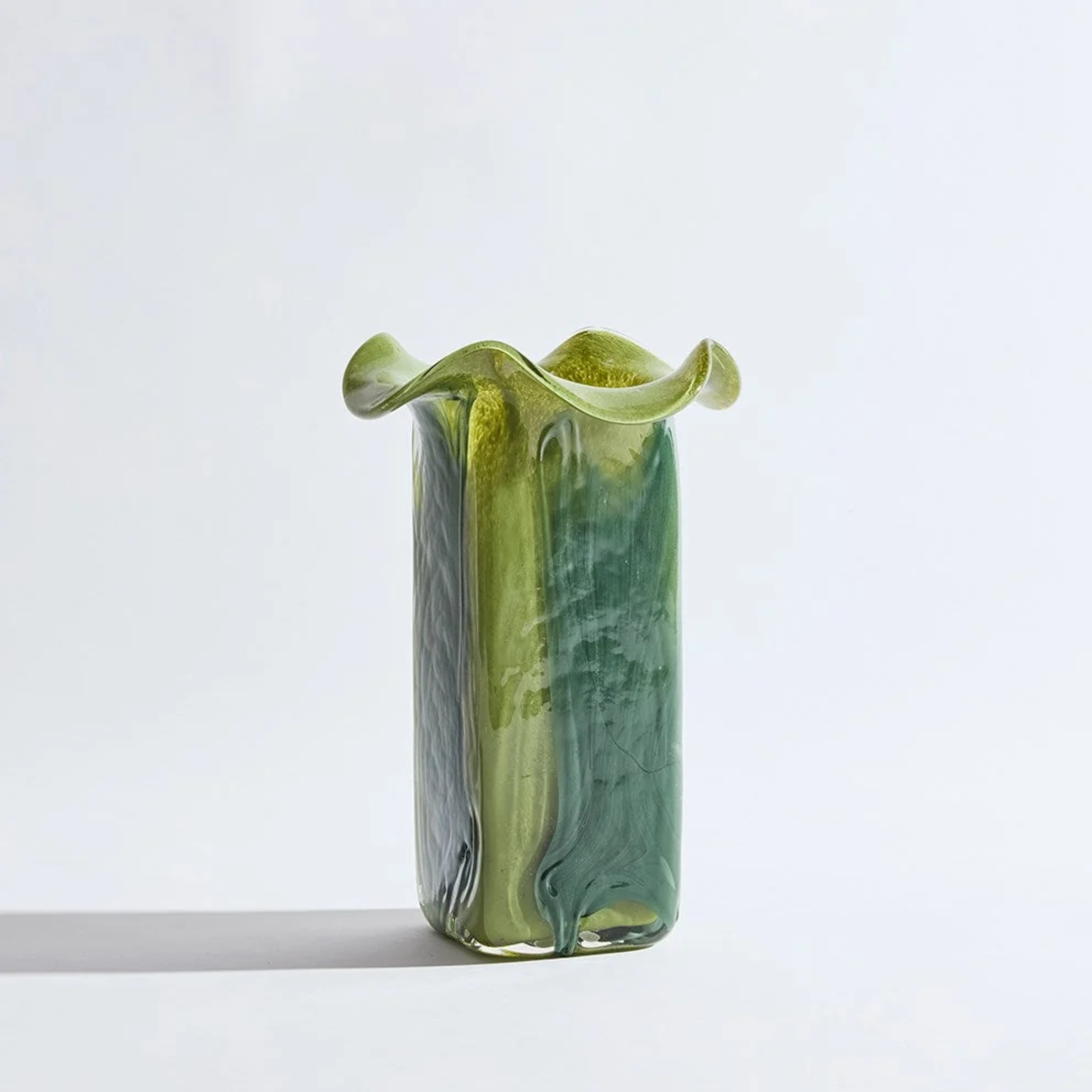 Cubism Green Vase