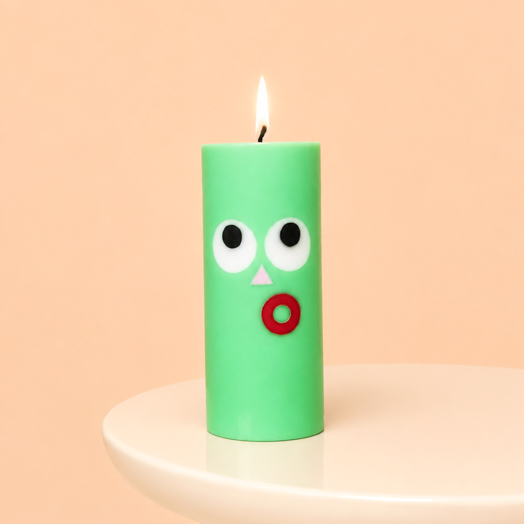 Moodz™ Dippy Pillar Face Candle - Image 2