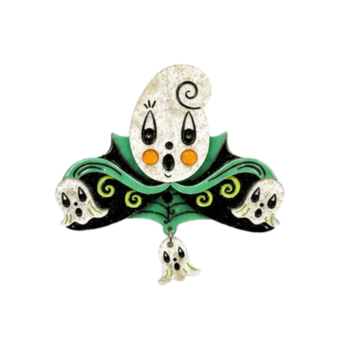 Garden Gus Ghostie Bells Brooch