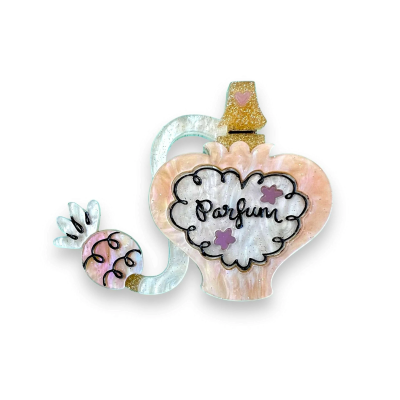 Glamour in a Bottle Peach Brooch